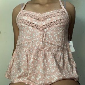arizona floral strap tank top